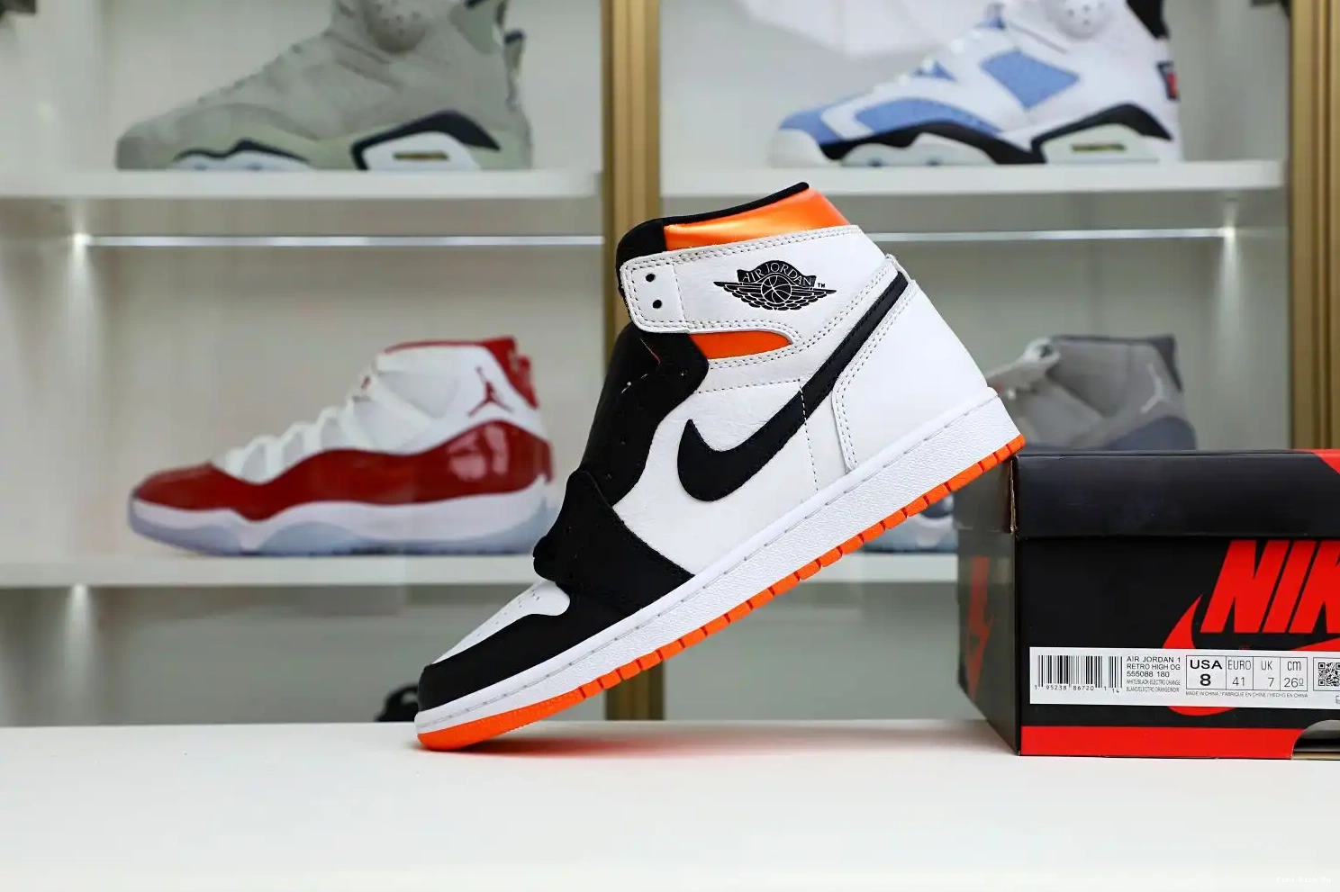 Kimikick 1 Retro Electro Orange' Jordan High Air OG 0606
